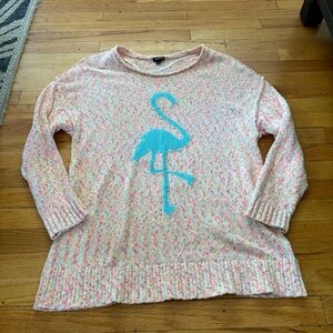 Torrid Marled Pink Flamingo Sweater Size 2